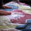 Pañuelo de seda pintada a mano